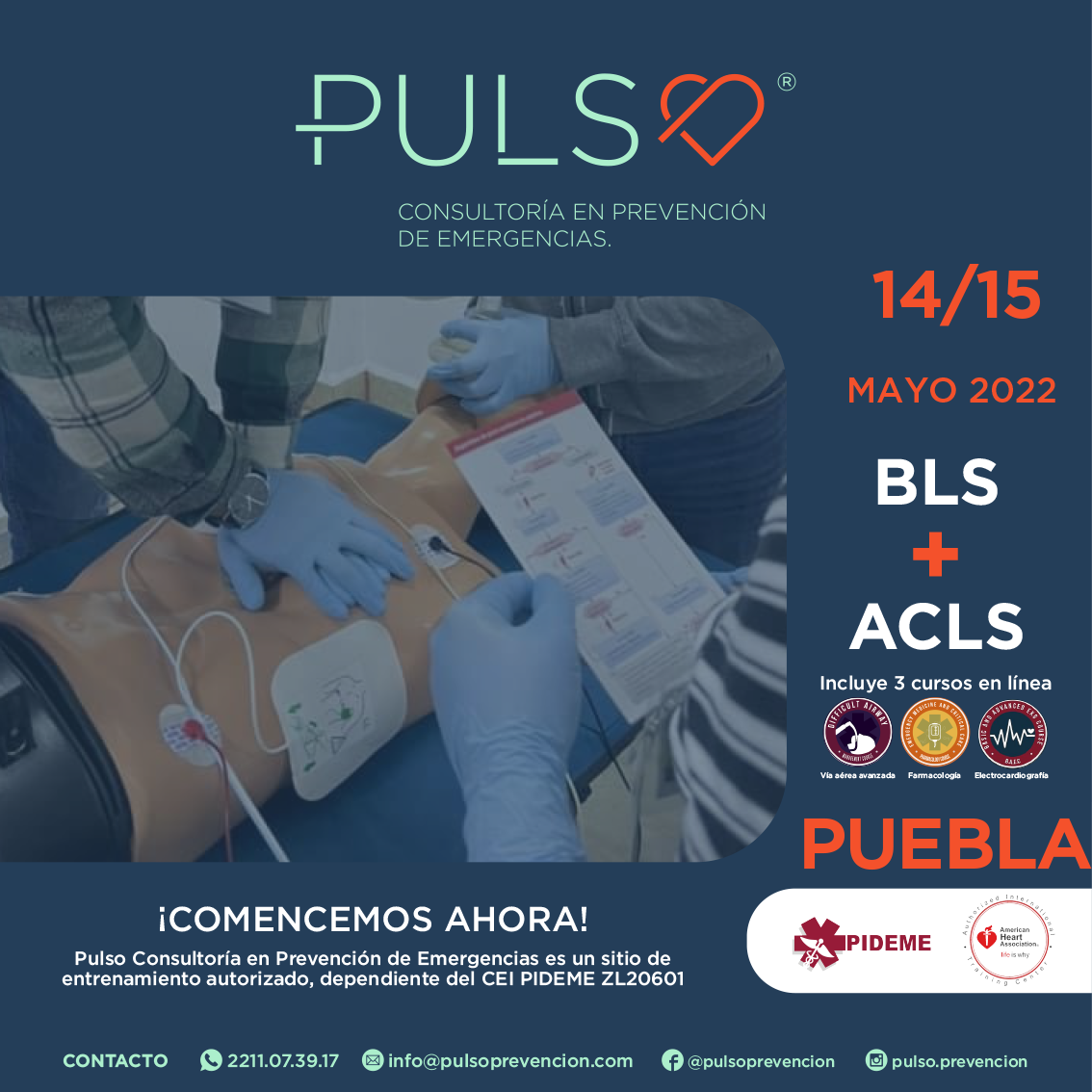 BLS + ACLS, 14 y 15 de Mayo 2022 | CURSOS