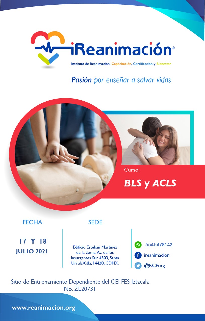 Curso de BLS y ACLS 17 y 18 de Julio 2021