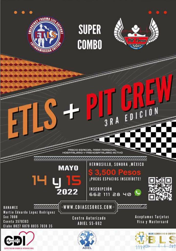 ETLS + PIT CREW  14 y 15 de mayo 2022| CURSOS