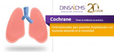 Corticoesteroides para pacientes hospitalizados con neumonía adquirida en la comunidad