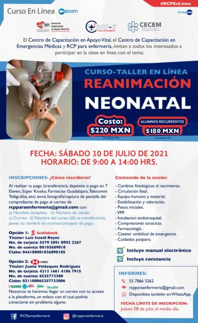 CURSO- TALLER EN LÍNEA REANIMACIÓN NEONATAL