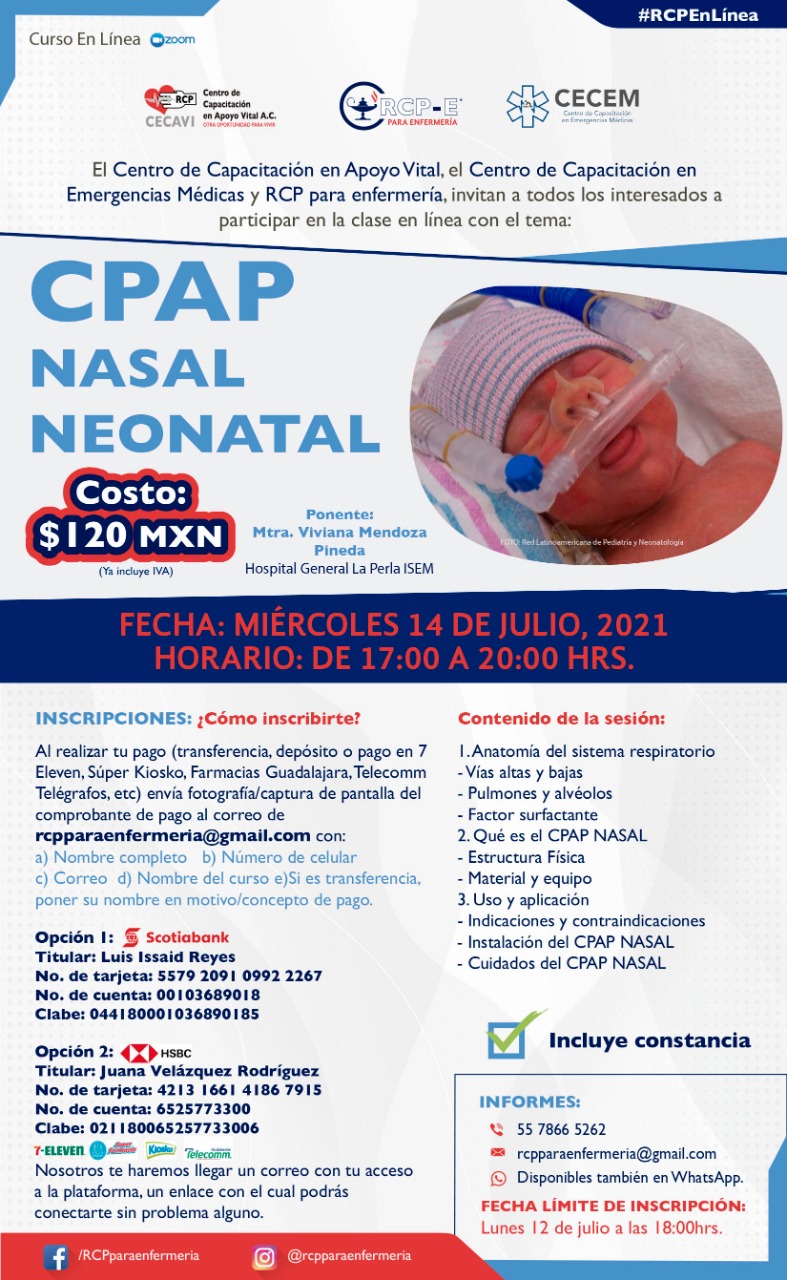 CPAP NASAL NEONATAL 14 DE JULIO